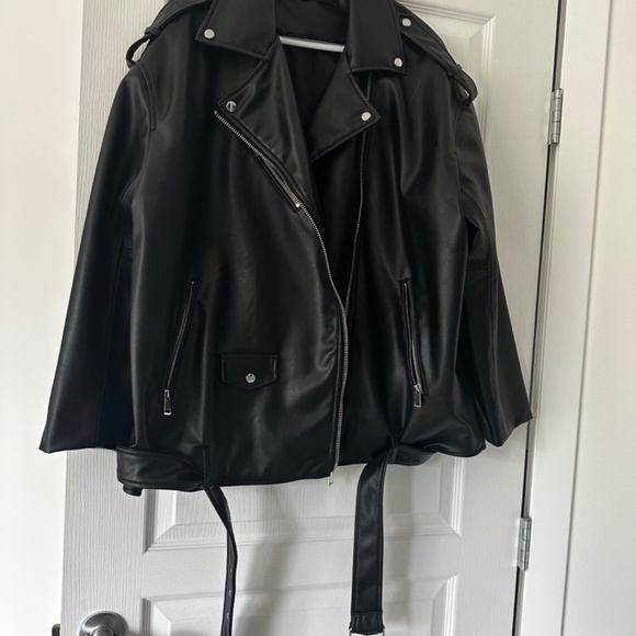 Zara oversized faux leather jacket - Picture 5 of 7